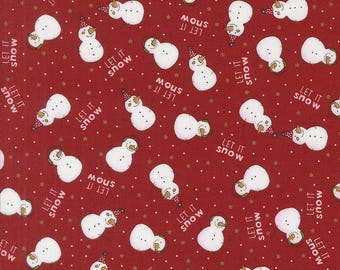Moda Emmitt and Ivy The Snow Kids Red (55691 12) 1/2-YD Increments