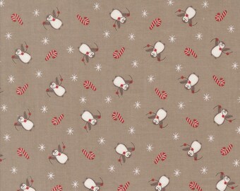 Moda A Very Sweet Christmas Penguin Party Stone (3062 20) 1/2-YD Increments