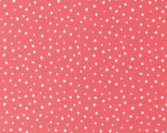 Moda Cali Co Cameo Dottie Dot Flamingo (29196 32) 1/2-YD Increments*Corey Yoder*Cali Co Fabric*Novelty*Cali Co Dots*Polka Dots*