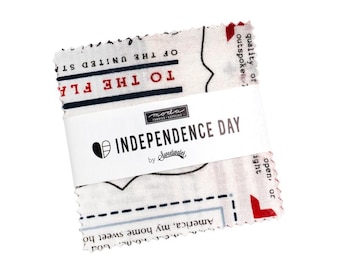 Moda Independence Day Mini Charm Pack by Sweetwater (55720 MC) Precut