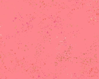Ruby Star Society Speckled Metallic Sorbet (RS5027 92M) 1/2-YD Increments*Metallic Blender*Metallic Background*Ruby Star Speckled*Pink*