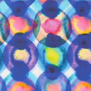 Moda Flower Patches Neon Orbs Doodled Prism (21826 11) 1/2-YD Increments*Amarilys Henderson*Floral Fabric*Butterfly Fabric*Bright Flowers*