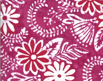 Moda Batiks Confection Raspberry Posy (27310 60) 1/2 Yard Increments