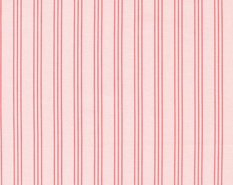 Moda Lighthearted Stripe Light Pink (55296 17) 1/2 Yard Increments