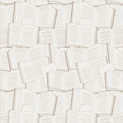 Art Gallery Fabrics Bookish Page Turner (BKS-63512) 1/2-YD Increments*Low Volume*Book Fabric*Books Fabric*Bookish*Open Book Print*Reader*