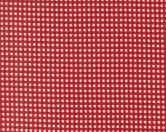 Moda Chilly Gingham Red (55716 12) 1/2-YD Increments