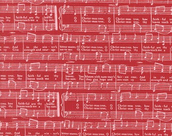 MODA Berry And Pine Oh Christmas Tree Cranberry (5244 14) 1/2-YD Increments