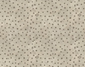 Riley Blake Designs Bright Stars Stars Natural (C13106-NATURAL) 1/2 Yard Increments