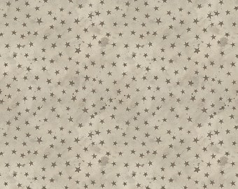 Riley Blake Designs Bright Stars Stars Natural (C13106-NATURAL) 1/2 Yard Increments