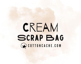 Cream Fabric Scrap Bag