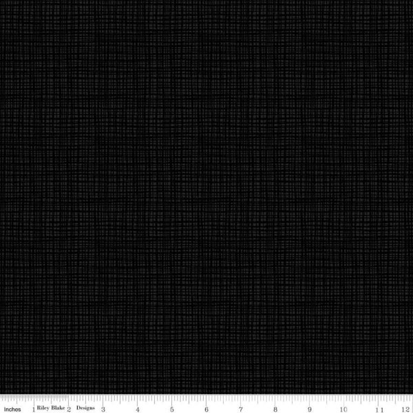 Riley Blake Designs Texture Black*C610-BLACK*1/2 Yard Increments*Blender*Tone on Tone Black*Low Volume*Background Fabric*Tone on Tone*Black*