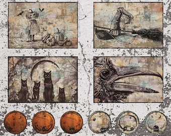 Studio E Scary Spice Placemat Panel Sepia by Funny Girl (8832P-34 SEPIA) 1-YD Increments