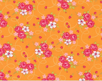 Moda One Fine Day Bliss Orange (55231 15) 1/2 Yard Increments