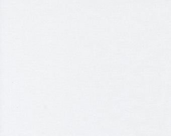 Moda Bella Solids White White (9900 500) 1/2 Yard Increments
