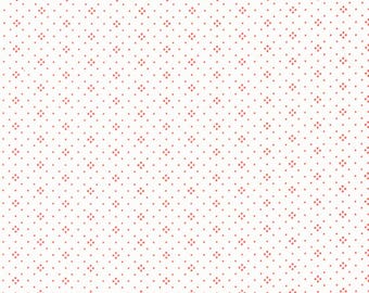 Moda Fig Tree Eyelet Ivory Cherry (20488 85) 1/2-YD Increments