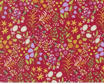 Moda Wild Blossoms Little Wild Things Poppy (48735 19) 1/2-Yard Increments