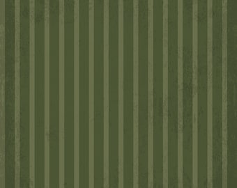 Riley Blake Designs Kringle Stripes Green (C13444-GREEN) 1/2-Yard Increments