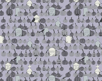 Riley Blake Designs Spooky Hollow Pumpkin Field Dusk (C10575-DUSK) 1/2 Yard Increments