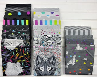 Free Spirit Tula Pink True Colors Graywork Fat Quarter Bundles