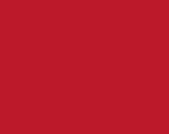 Riley Blake Designs Tractor Red Solid (C120-TRACTORRED) 1/2 Yard Increments*Red Solid Fabric*Dark Red Solid*Solid Red*Dark Red Fabric*Red*
