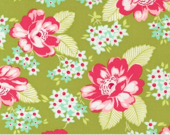 Moda One Fine Day Sunnyside Green (55230 13) 1/2 Yard Increments