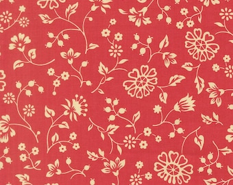Moda Petals & Polkadots Fleurs Tea Rose (3082 18) by Bunny Hill Designs- 1/2-YD Increments