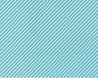 Moda Simply Delightful Stripes Poolside (37646 27) 1/2-YD Increments