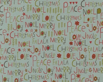 Moda Chilly Peace Love Joy Storm (55710 15) 1/2-YD Increments