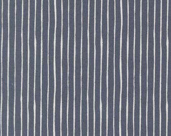 Moda Independence Day Stripes Indigo by Sweetwater (55728 14) 1/2 Yard Increments