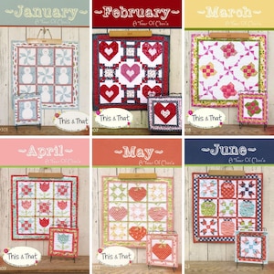 A Year of Minis Quilt Pattern by This & That*mini Quilt of the Month ...