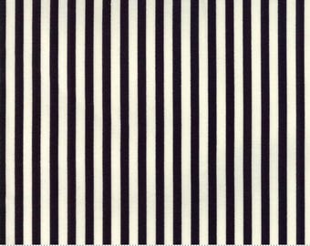 Moda Basic Essentially Yours Stripe Black (8652 79) 1/2-YD Increments*Basic Stripe*Black Stripe*Halloween Stripe*Skinny Stripe*Stripes*