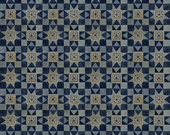 Riley Blake Designs Bright Stars Quilt Blocks Blue (C13104-BLUE) 1/2 Yard Increments
