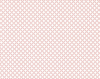 Moda Lighthearted Summer Cream Pink (55295 11) 1/2 Yard Increments