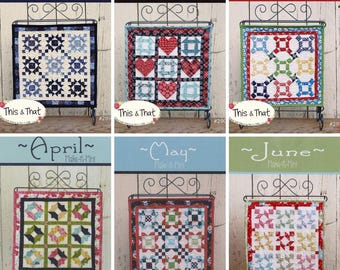 Make it Mini Quilt Pattern by This & That*Mini Quilt of the Month*Monthly Mini Quilts*Mini Quilt Patterns*Seasonal Mini Quilt Patterns*
