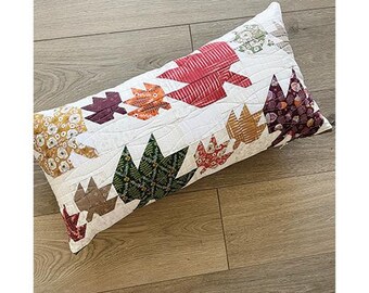 Fall Foliage Pillow Pattern by Sew Lux Fabric*Fall Leaves Pillow Pattern*Pillow Pattern*Quilted Pillow Pattern*Fall Pillow*Pieced Pillow*