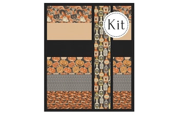 Candy Stripes Quilt Kit*Spooktacular Quilt Kit*Beginner Quilt*Halloween Kit*Halloween Quilt*Easy Halloween Quilt*Beginner Halloween Quilt*