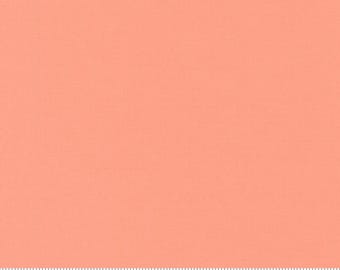 Moda Bella Solids Peach Blossom (9900 297) 1/2 Yard Increments*Pink Solid*Pink Fabric*Basic Pink Cotton*Coral Bella Solid*
