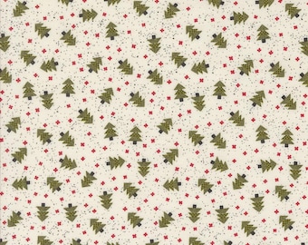 Moda Emmitt and Ivy Spruce Vanilla (55692 11) 1/2-YD Increments