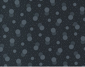 Moda Too Cute to Spook Black Cat Double Trouble Dot (22424 21) 1/2-Yard Increments