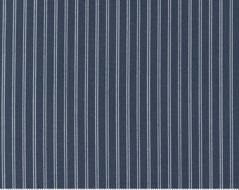 MODA Nantucket Summer Navy Stripe (55267 13) 1/2-YD Increments*