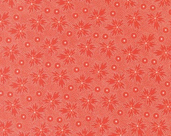 Moda Summer's End Geranium Persimmon by Fig Tree & Co. (35432 16) 1/2-YD Increments