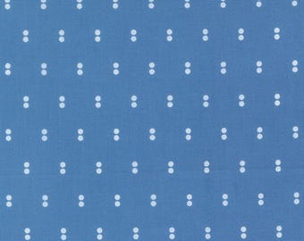 Moda Blueprint Dots Blue (55334 15) by Camille Roskelley 1/2-YD Increments