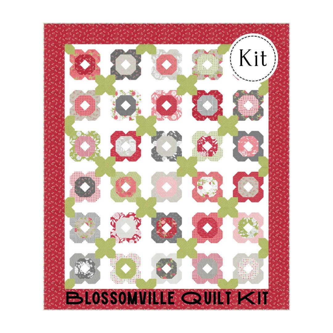 Blossomville Quilt Kitbeautiful Day Quilt Kitblossomville Etsy