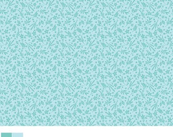 Benartex Among the Wildflowers II Sketch Book Aqua (17104-24) 1/2-YD Increments