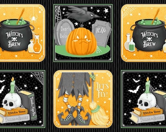 Henry Glass & Co. Nights of Olde Salem Glow Six Blocks (Q-798G-93) 2/3-YD Increments