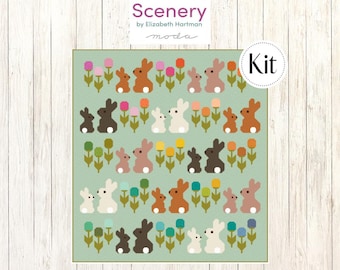 Cottontails Quilt Kit featuring Scenery by Elizabeth Hartman (CCK 100222)