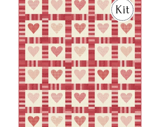 Featured listing image: Cross My Heart Quilt Kit by Sweetwater
