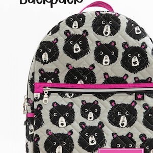 The Archie Backpack Pattern by Knot & Thread Designs*Quilted Backpack*Backpack Pattern*Archie Backpack Pattern*Mini Bag Pattern*Child Bag*