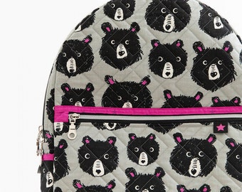 The Archie Backpack Pattern by Knot & Thread Designs*Quilted Backpack*Backpack Pattern*Archie Backpack Pattern*Mini Bag Pattern*Child Bag*