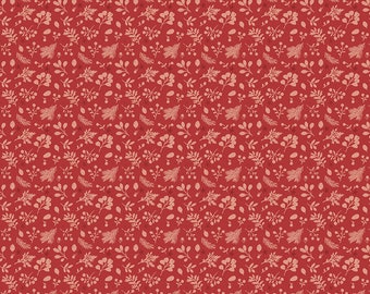 Riley Blake Designs Magical Winterland Tonal Barn Red (C14947-BARNRED) 1/2-YD Increments*Christmas Foliage Fabric*Holiday Foliage*Background